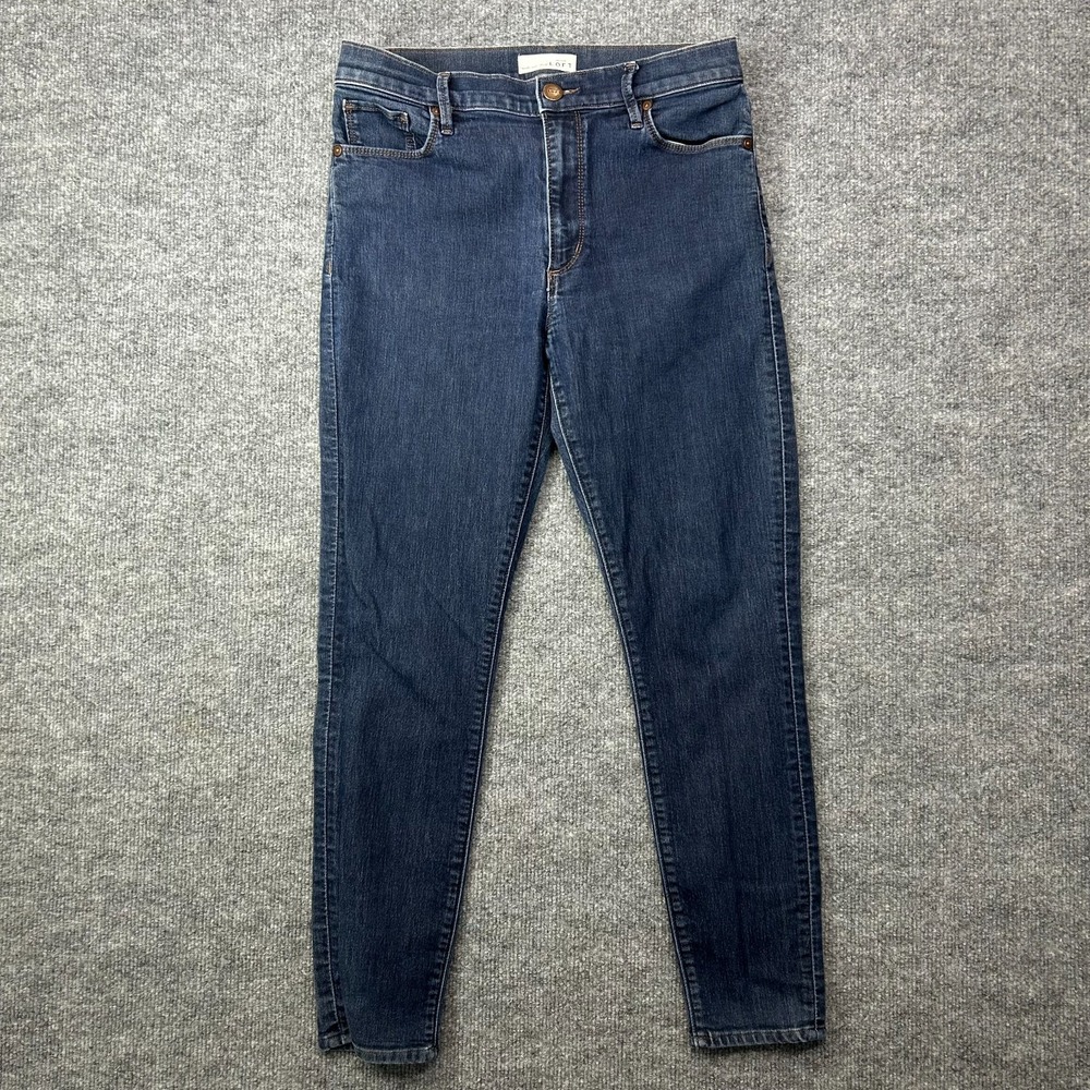 Ann Taylor Loft Modern High Waist Skinny Jeans Womens Blue Denim Classic - 30X26